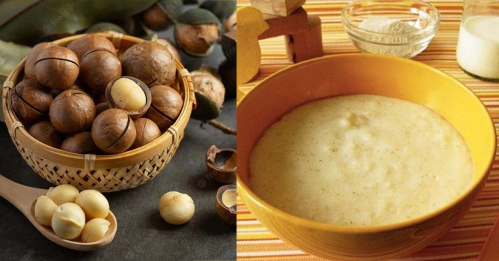 cách nấu cháo hạt macca cho bé