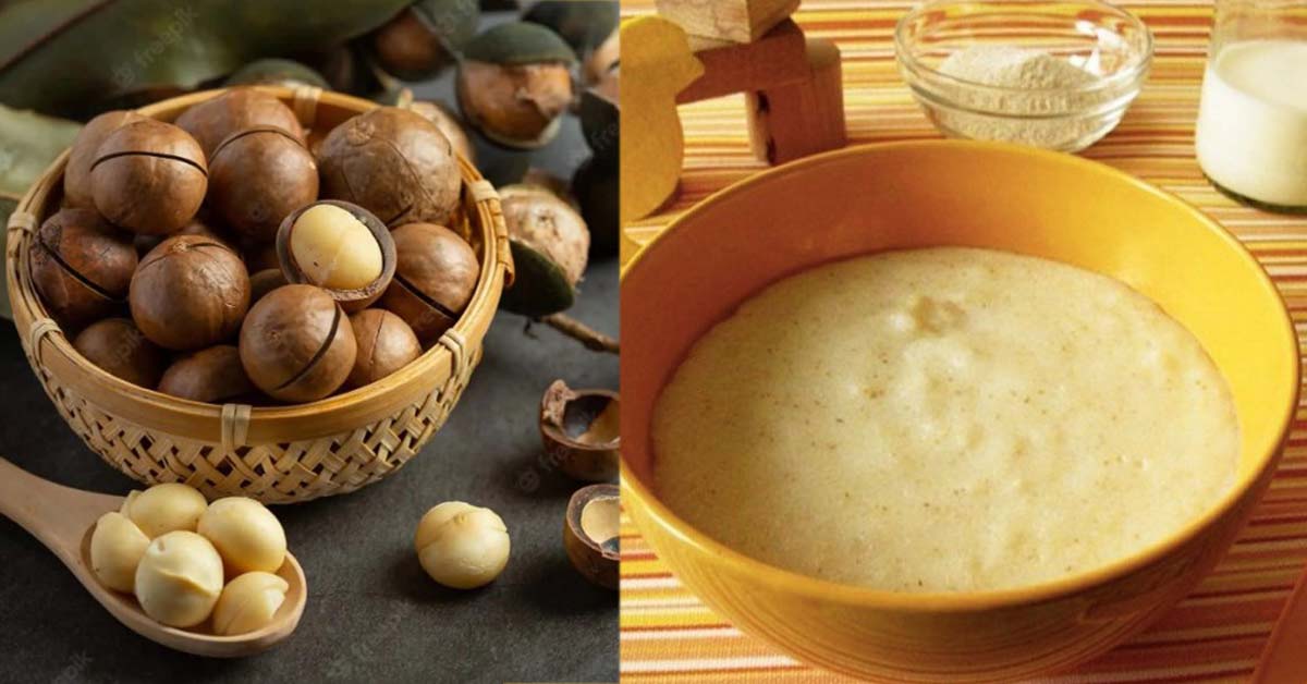 cách nấu cháo hạt macca cho bé